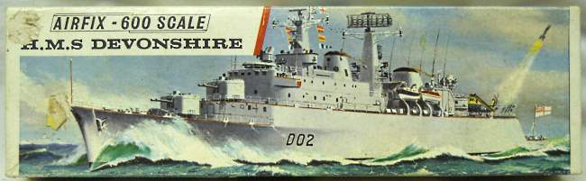 Airfix 1/600 HMS Devonshire Guided Missile Destroyer (County Class), F302S plastic model kit